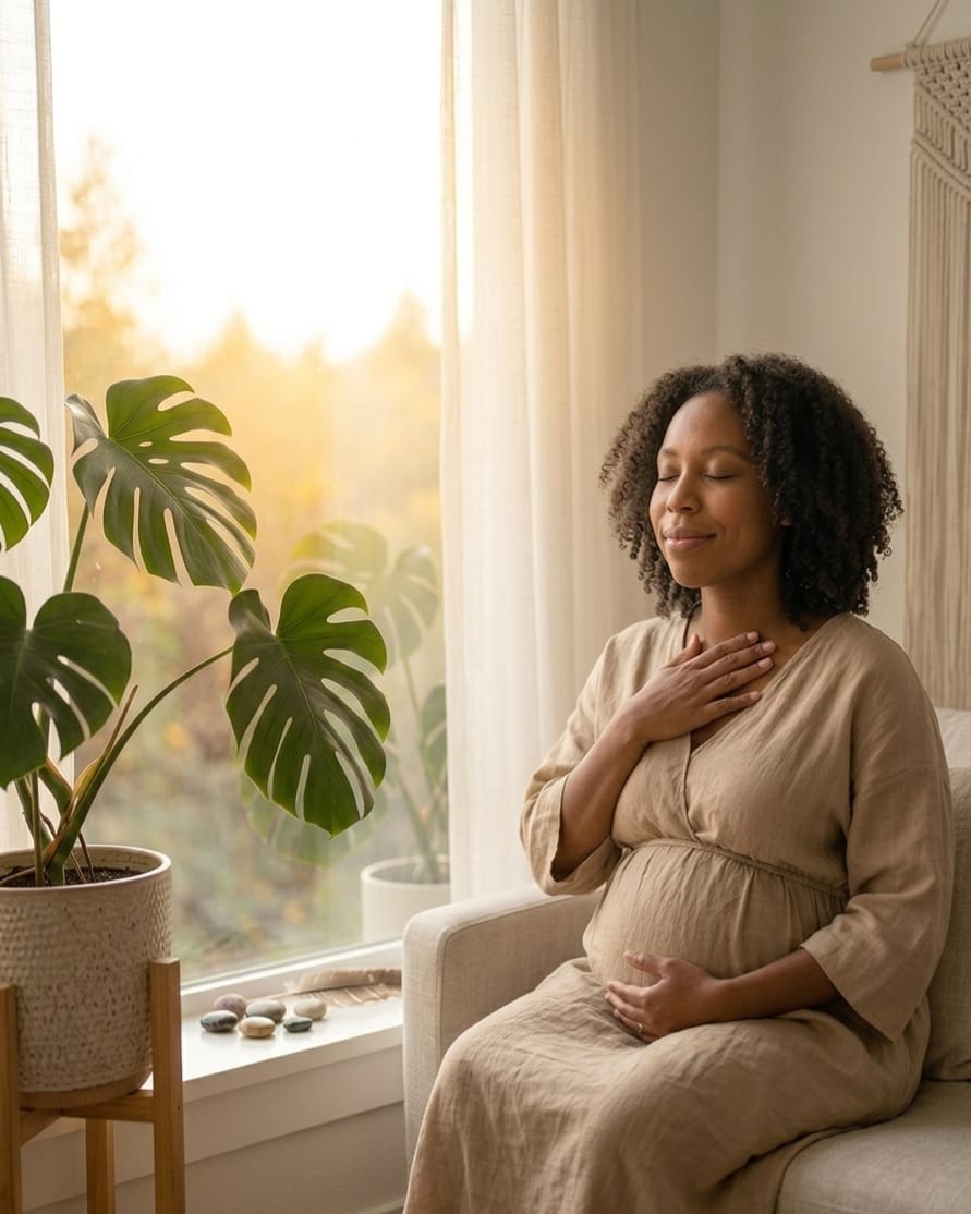 femme enceinte sécurité intérieure accompagnement holistique en ligne